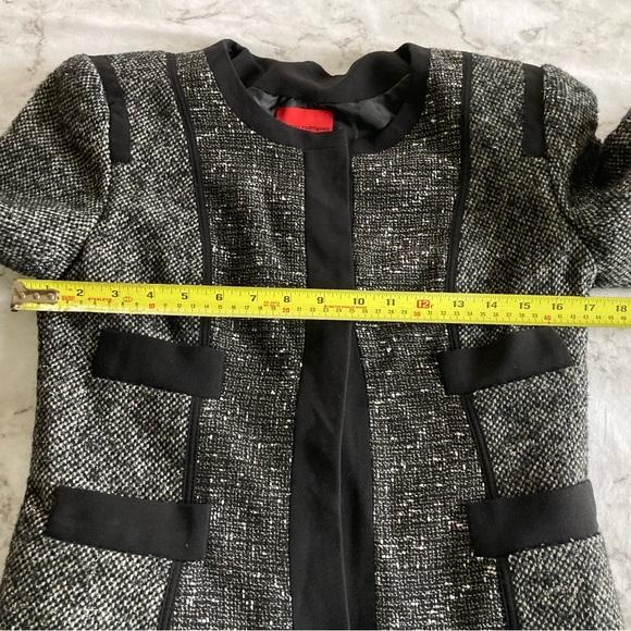 Black white with silver tweed blazer - Picture 4 of 7